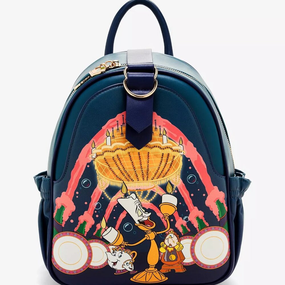 Disney Her Universe Beauty and the Beast Lumiere Be Our Guest Backpack Princess